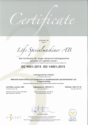 ISO-certifiering